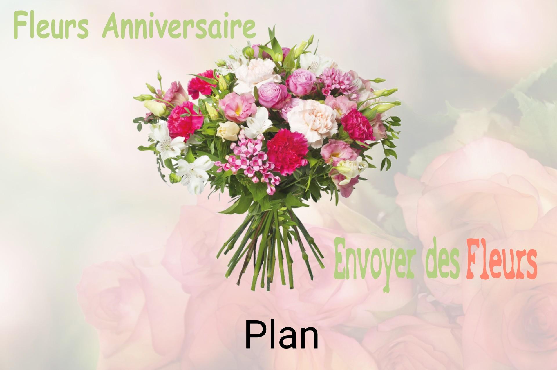 Bouquet de fleurs d’anniversaire livré à Plan